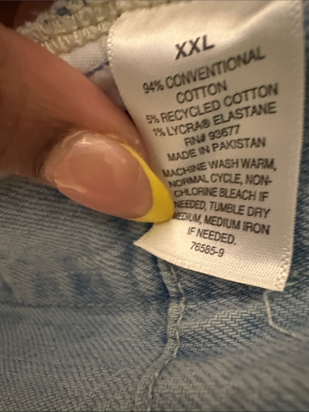 a.n.a Light Blue Denim Wide-Leg Jumpsuit - Picture 6 of 6